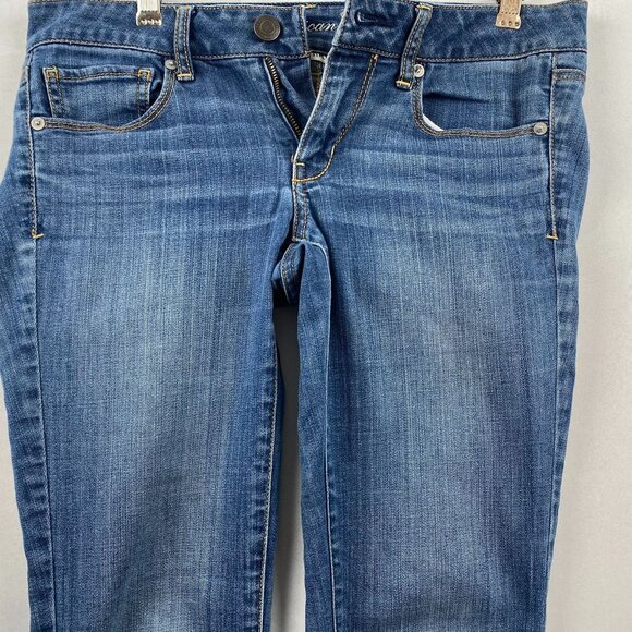 American Eagle Womens Jeans 32x29 Measured Super Stretch Skinny Blue - Picture 11 of 16